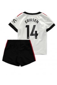 Manchester United Christian Eriksen #14 Babytruitje Uit tenue Kind 2022-23 Korte Mouw (+ Korte broeken)